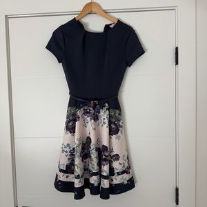 Ted Baker floral mini dress size 0